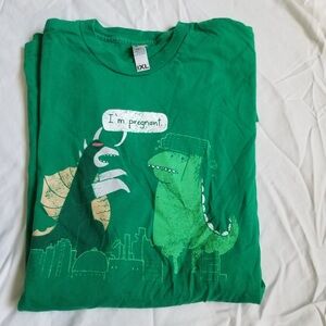 Green Dinosaur Graphic T-Shirt Godzilla men’s XL funny
